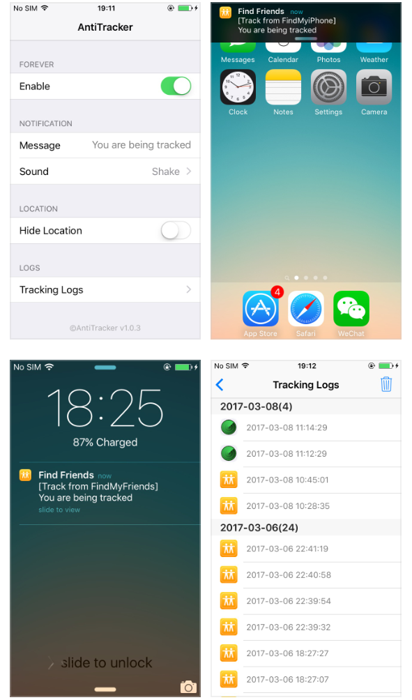 Iphoneを探すや友達を探すで追跡されたときに通知 Antitracker Cydia Tweaks Iphoneteq